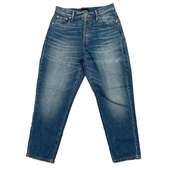 Lucky Brand Drew Mom‎ Jeans Womens 8x29 High rise Tapered Blue Buttonfly EUC - Picture 1 of 16
